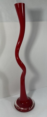 Vaso vintage vetro rosso - vaso, in