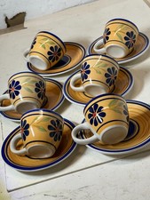 Set tazzine 6 piattini - tazzine,