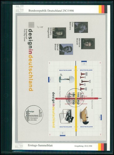 Brd etsb 1998 25c - brd, bauhaus
