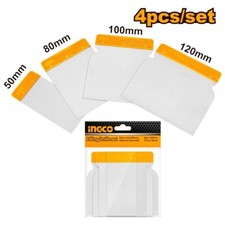 Set 4 Pezzi Spatole Stucco Carrozzeria AUTO Acciaio Senza Manico 5, 8, 10, 12 cm