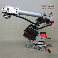 Manipolatore braccio robotico meccanico 6 assi DOF braccio robot kit fai da te (con 7 servomotori)