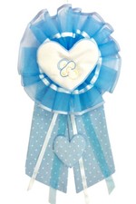 Fiocco Nascita Azzurro Cuore
