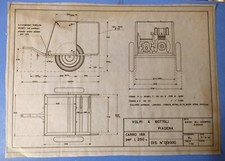 3 Vecchi Disegni tecnici 43 x 31  Storica Azienda Cremonese Macchine Agricole