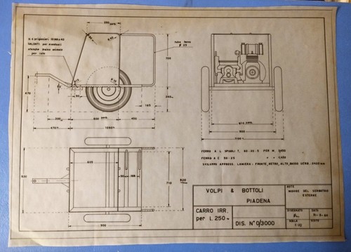 Vecchi disegni tecnici x - tecnici, 43