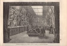 Stampa antica PARIGI Maison Goupil Boulevard Montmartre 1860 Antique print