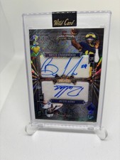 Bryce Underwood Drew Allar Wild Card Wild Deuces 1/1 Dual Auto