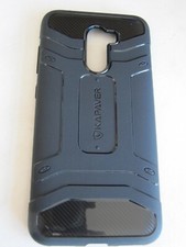Xiaomi Pocophone F1 Custodia Cover KAPAVER Antiurto Fibra di Carbonio Armatura Nera. NUOVO