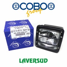Fanale COBO Anteriore Quadrato Cornice Nera per Trattore a 2 Luci SX DX 1014916