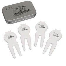 'Combine Harvester' Golf Divot Tool/Riparazione Forcella Set Regalo (GO00063151)