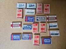 Lamette Da Barba Vintage Lotto Confezioni Miste Sigillate E Semi Aperte