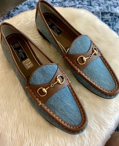 Mocassini gucci denim e - mocassini,