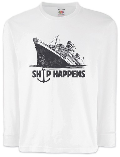 Ship happens maglietta bambini - happens,
