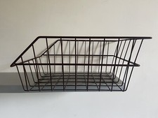 CESTINO BICI POSTERIORE MAGLIA LARGA MARRONE RESISTENTE CON PIASTRA FISSAGGIO