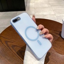 Per iPhone 8 Plus / 7 Plus Custodia per telefono PC MagSafe Ice Fog (blu traspar