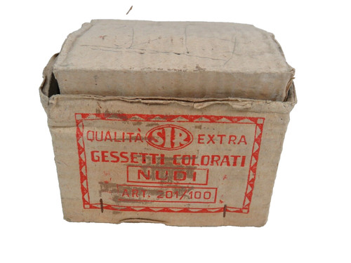 Vecchia scatola gessetti - vecchia,