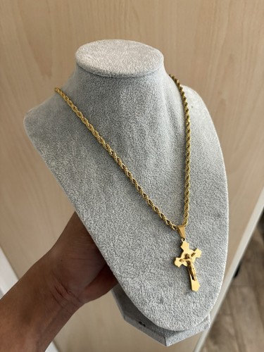 Collana cordone placcata oro - collana,