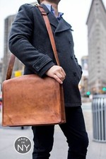 Borsa pelle messenger vintage