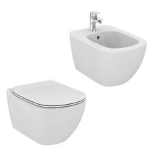 IDEAL STANDARD – Sanitari Sospesi TESI Vaso WC AQUABLADE Bidet Sedile Slim SOFT-