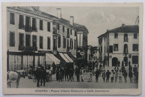 Cartolina oderzo piazza - cartolina,