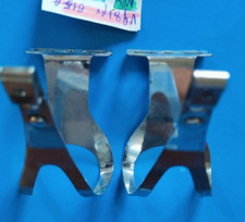 PUNTA CLIP ACCIAIO CROMATO MISURA GRANDE PUNTAPIEDI BICI VINTAGE