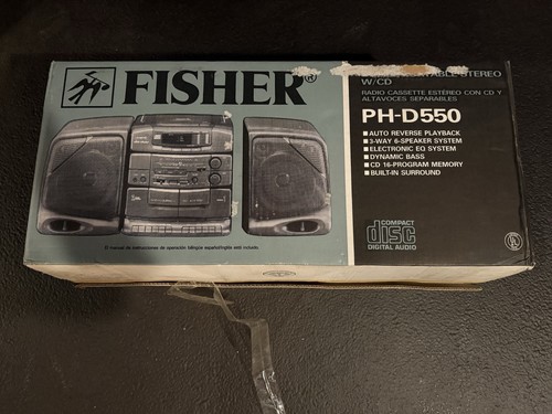Fisher d550 boombox stereo - fisher,