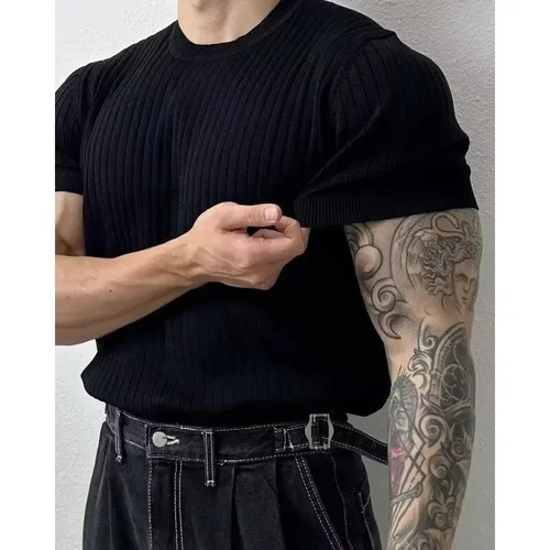 Mens breathable knit shirt - breathable,