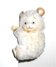 PECORA - LAMB - AGNELLO 80s - pupazzetto a pinza - clip puppet 