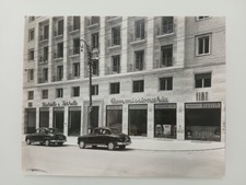 VECCHIA FOTO OFFICINA CONCESSIONARIA FIAT VICENZA VIALE ROMA ANNI '50 1