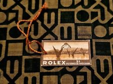 ROLEX BUBBLEBACK OVETTO VICEROY ROYAL PRINCE 1930'S/1940 VINTAGE PAPER TAG