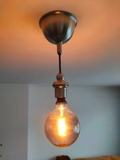 Lampada a sospensione lampadina argento attacco luce compreso di lampadina "Gotham" di Ikea