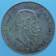 VITTORIO EMANUELE II 5 LIRE