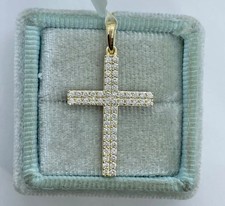 Ciondolo croce diamantata
