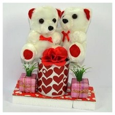 COPPIA PELUCHE ORSETTI CON