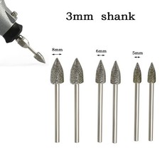 2pz Punte diamantate per