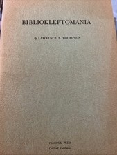 Notes on Bibliokleptomania