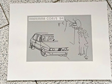 SERIGRAFIA Stampa Poster FIAT RITMO 130  Rally Trofeo Maremma 1984