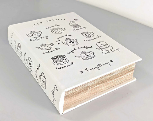 Scatola libro con scomparti