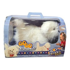 Raro 2003 PELLICCIA VERI AMICI GOGO MY WALKIN' CUCCIOLO CUCCIOLO Tigre Maltese Hasbro FUNZIONANTE