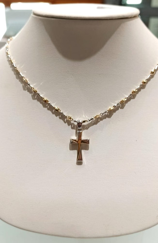 Collana oro bianco giallo - bianco,