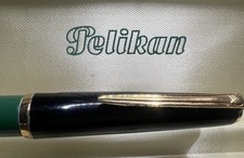 🔴 PELIKAN Mk10 penna stilografica pennino ORO pistone scrive cappuccio lesione