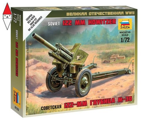 Zvezda soviet 122mm - 1/72,
