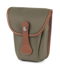 Billingham Avea 8 Compact End Pouch Pocket Sage Fibrenyte/Pelle marrone chiaro (UK) NUOVO
