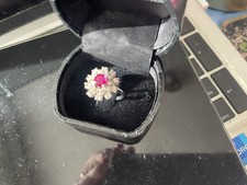 Anello Con Rubino E Diamanti