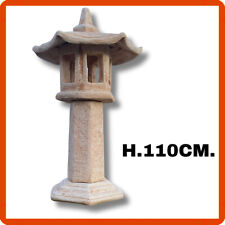 Statua pagoda lanterna lampada giapponese da giardino zen per esterno pietra
