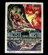 MACISTE CONTRO I MOSTRI manifesto poster Reg Lewis Margaret Lee Peplum D15