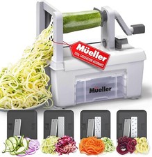 Mueller Spiral-Pro Taglierina professionale 4 lame spiralizzatore frutta verdura