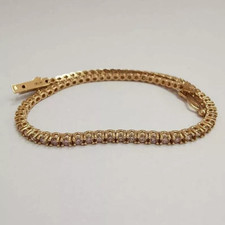 Bracciale Tennis Oro Giallo