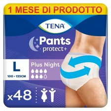 TENA Pants Plus Night Taglia Large (L) Pacco Scorta Mensile Mutandine Assorbenti