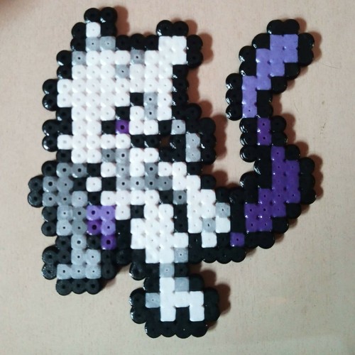 Hama beads pokemon - hama, mewtwo