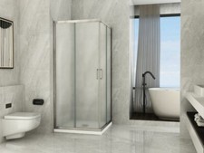 Box doccia due lati scorrevole cristallo 6mm Opaco h.190cm Doliso Marsille